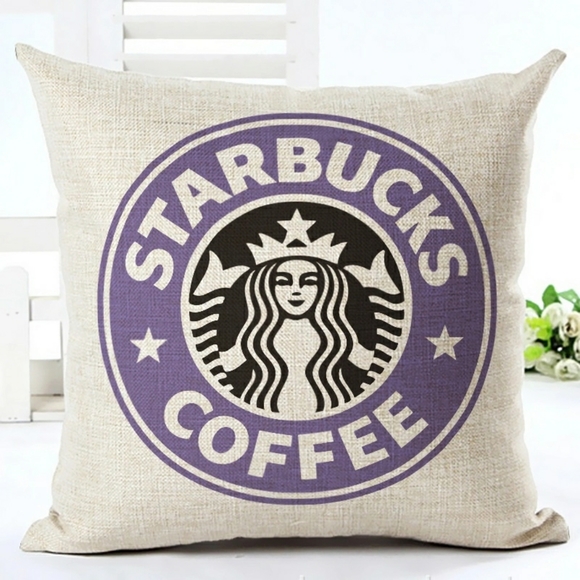 Other - NEW LINEN BLEND STARBUCKS PILLOW CASE